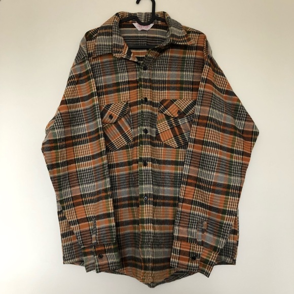 Vintage Frostproof Plaid Cotton Flannel Button Down Shirt Shacket - Picture 3 of 11